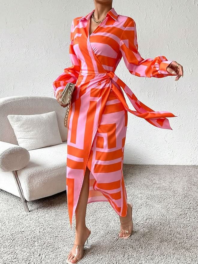 Sundown Style | Patterned Wrap Dress