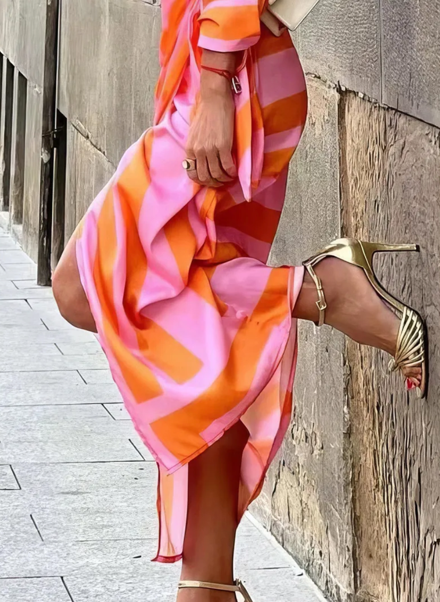 Sundown Style | Patterned Wrap Dress
