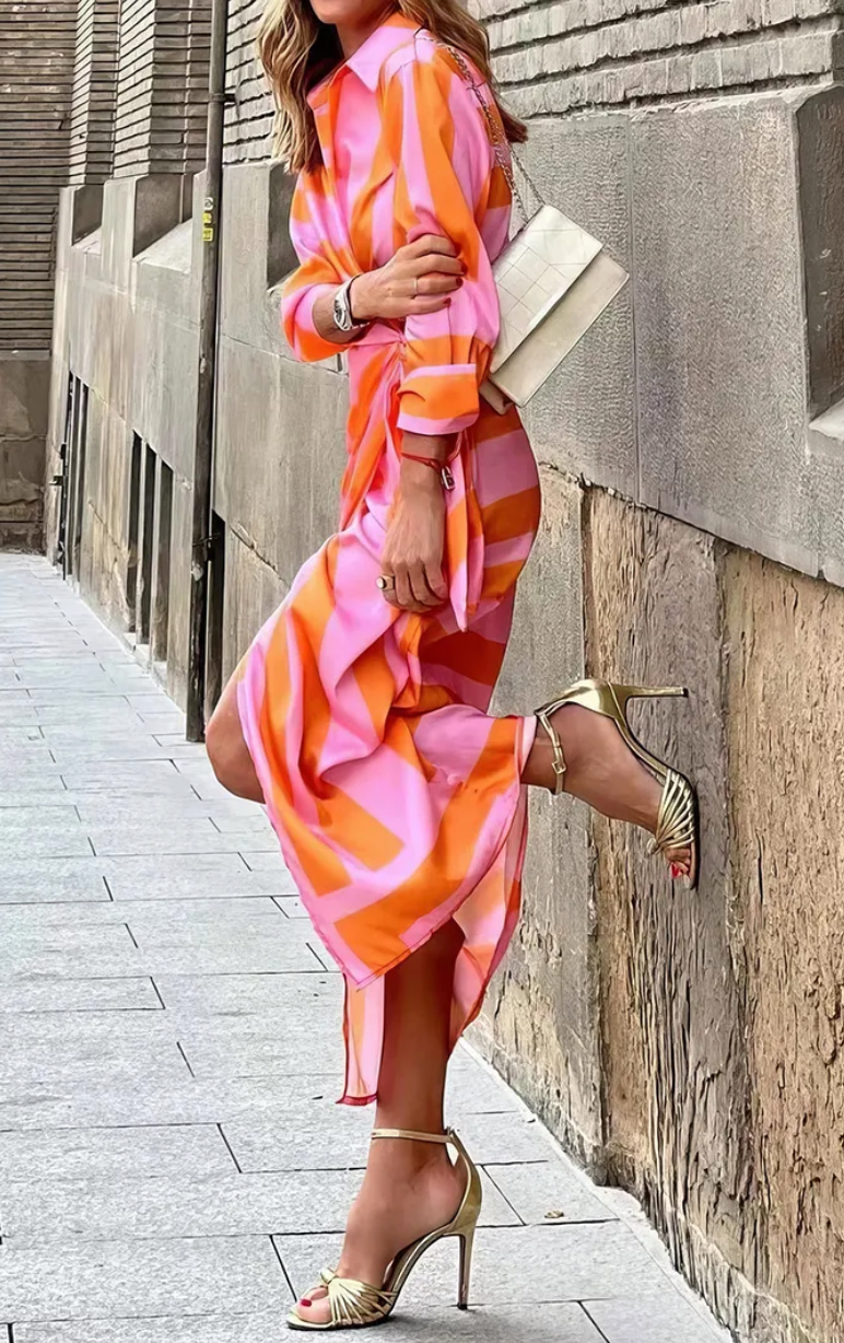 Sundown Style | Patterned Wrap Dress