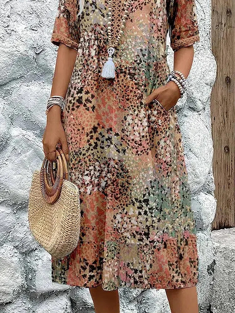 Sundown Style | Cheerful Mid Dress