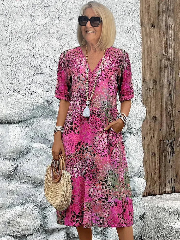 Sundown Style | Cheerful Mid Dress