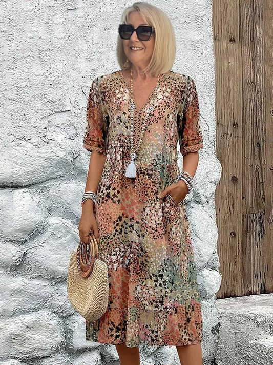 Sundown Style | Cheerful Mid Dress